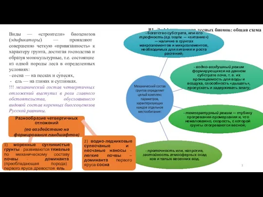 Виды — «строители» биоценозов (эдификаторы) — проявляют совершенно четкую «привязанность» к характеру