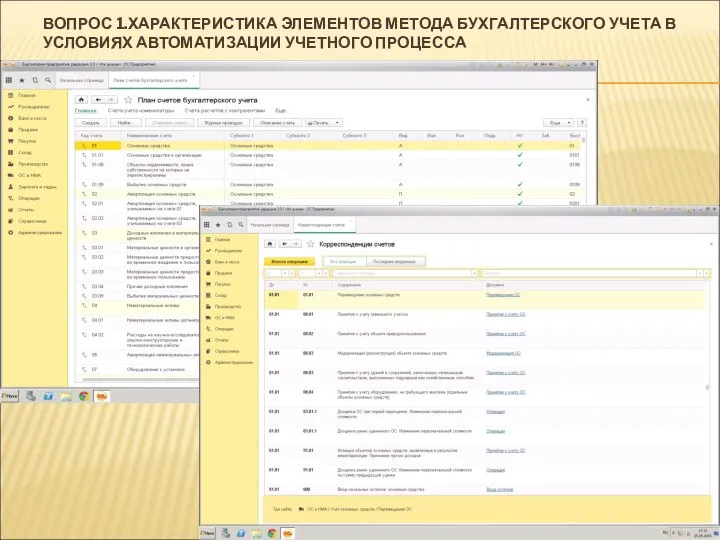 ВОПРОС 1.ХАРАКТЕРИСТИКА ЭЛЕМЕНТОВ МЕТОДА БУХГАЛТЕРСКОГО УЧЕТА В УСЛОВИЯХ АВТОМАТИЗАЦИИ УЧЕТНОГО ПРОЦЕССА