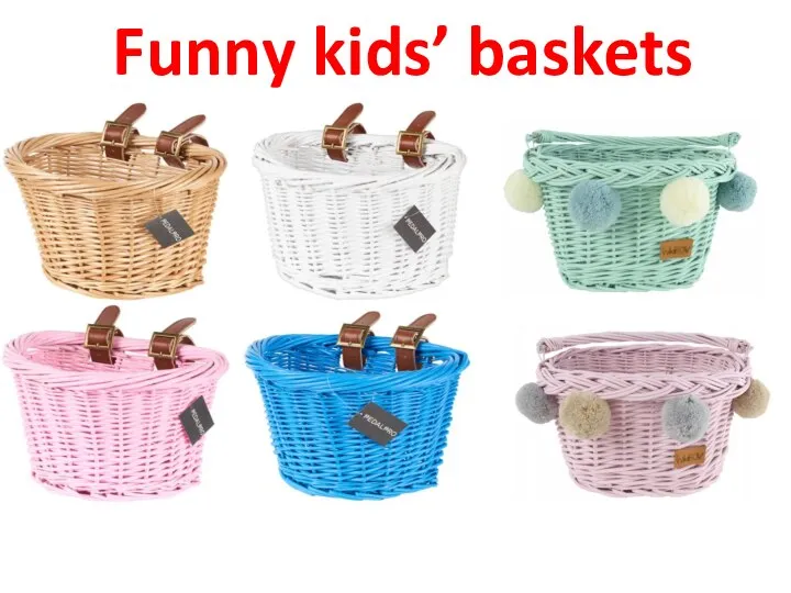 Funny kids’ baskets