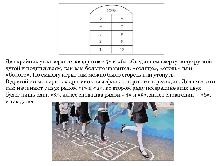 Два крайних угла верхних квадратов «5» и «6» объединяем сверху полукруглой дугой