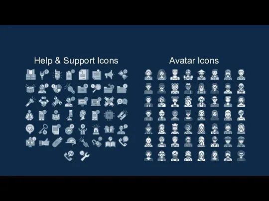 Help & Support Icons Avatar Icons