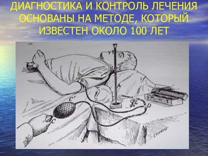 ДИАГНОСТИКА И КОНТРОЛЬ ЛЕЧЕНИЯ ОСНОВАНЫ НА МЕТОДЕ, КОТОРЫЙ ИЗВЕСТЕН ОКОЛО 100 ЛЕТ