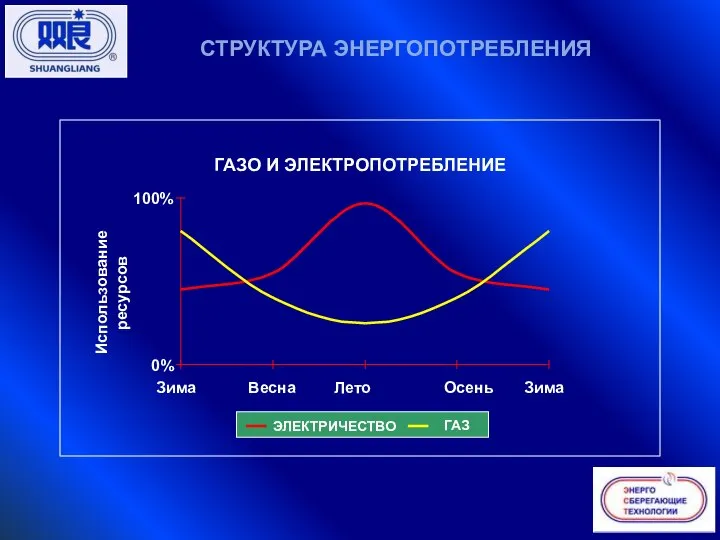 СТРУКТУРА ЭНЕРГОПОТРЕБЛЕНИЯ ГАЗ