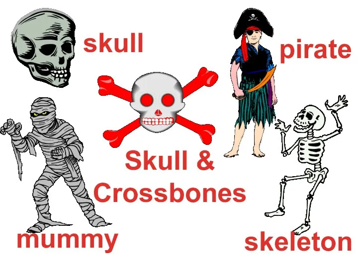 mummy Skull & Crossbones skeleton skull pirate