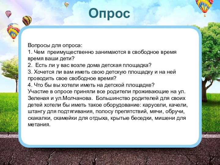 Вопросы для опроса: 1. Чем преимущественно занимаются в свободное время время ваши