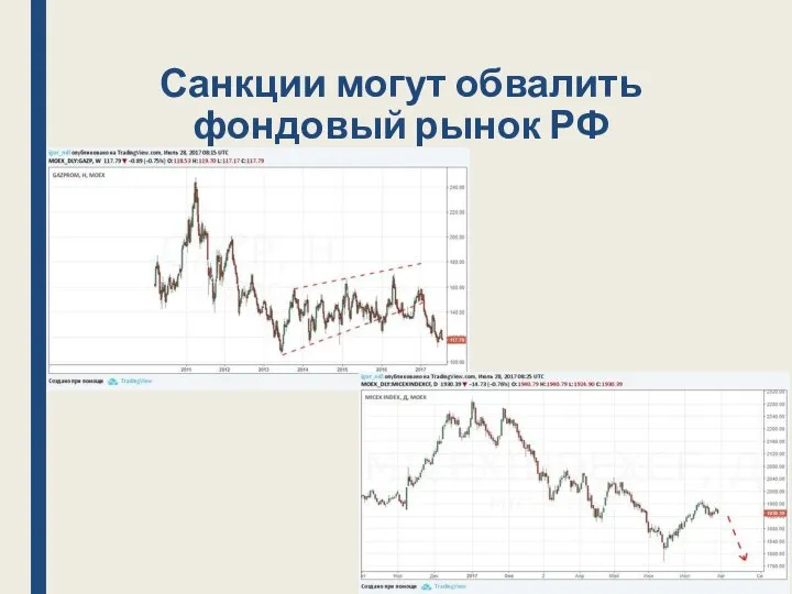 Санкции могут обвалить фондовый рынок РФ