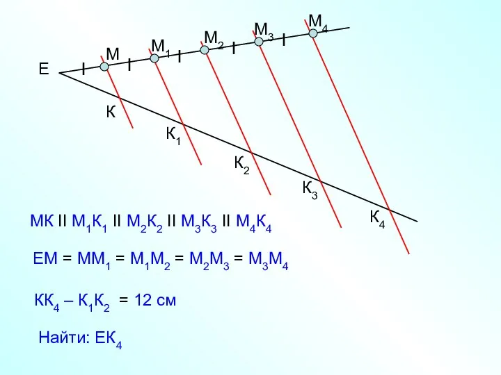 Е М М1 М2 М3 М4 МК II М1К1 II М2К2 II