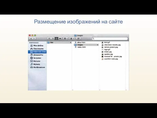 Размещение изображений на сайте