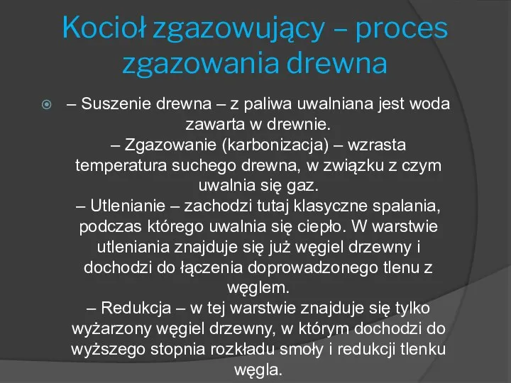 Kocioł zgazowujący – proces zgazowania drewna – Suszenie drewna – z paliwa