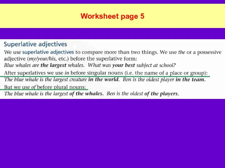 Worksheet page 5