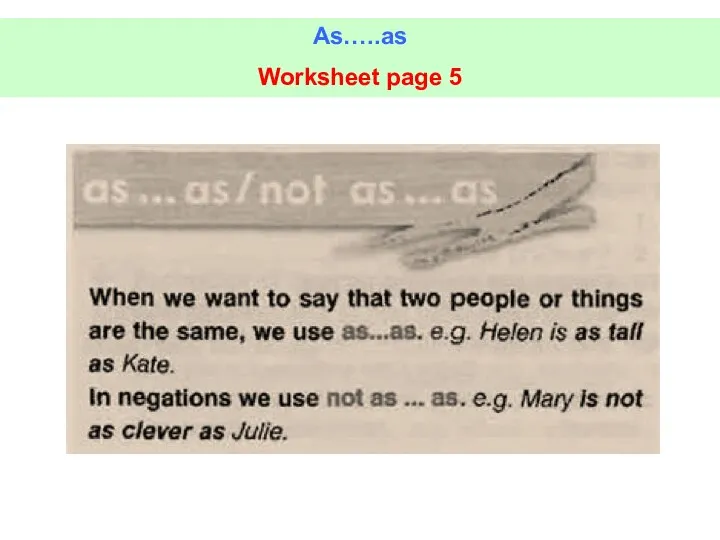 As…..as Worksheet page 5