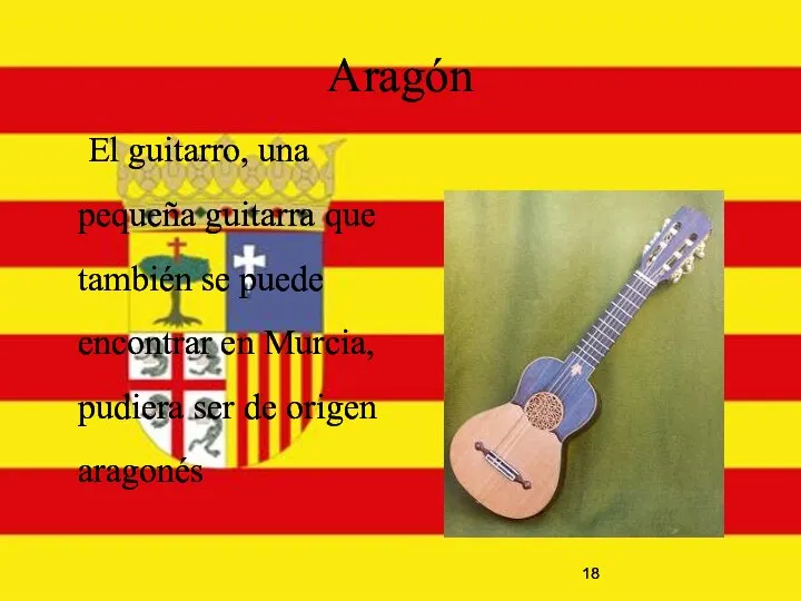 Aragón El guitarro, una pequeña guitarra que también se puede encontrar en