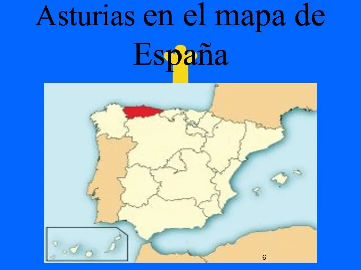 Asturias en el mapa de España