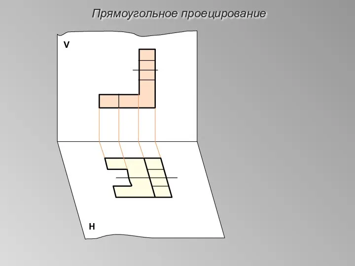 Прямоугольное проецирование V Н