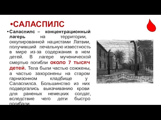 Саласпилс – концентрационный лагерь на территории, оккупированной нацистами Латвии, получивший печальную известность