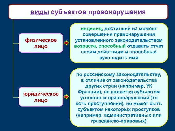 индивид, достигший на момент совершения правонарушения установленного законодательством возраста, способный отдавать отчет