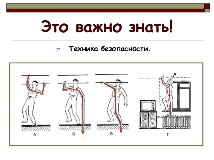 Это важно знать! Техника безопасности.