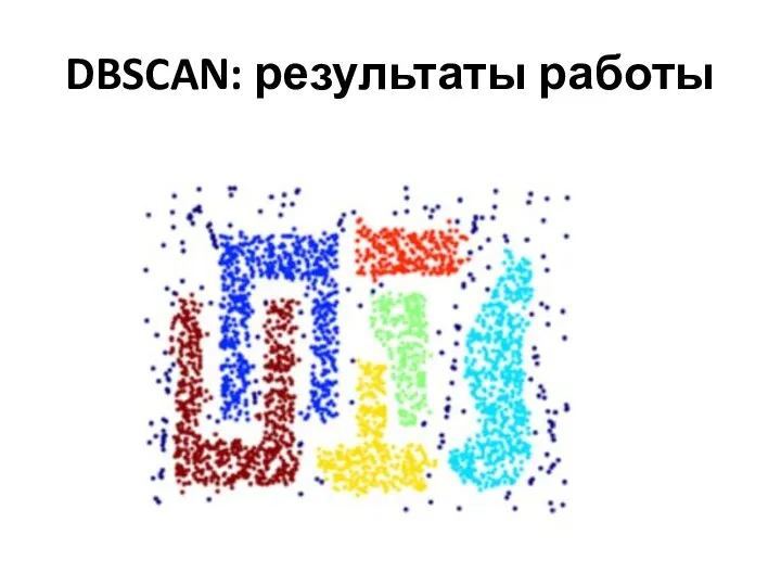 DBSCAN: результаты работы