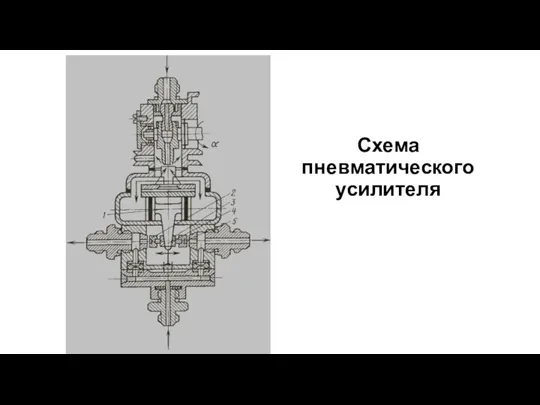 Схема пневматического усилителя