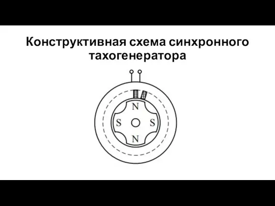 Конструктивная схема синхронного тахогенератора