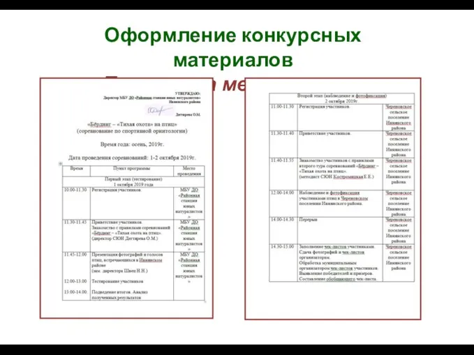 Оформление конкурсных материалов Программа мероприятия 79 % 86 %