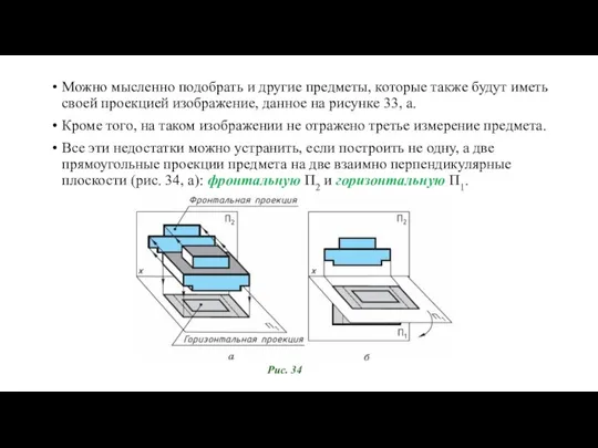 Можно мысленно подобрать и другие предметы, которые также будут иметь своей проекцией