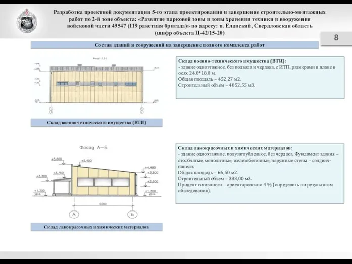 Разработка проектной документации 5-го этапа проектирования и завершение строительно-монтажных работ по 2-й