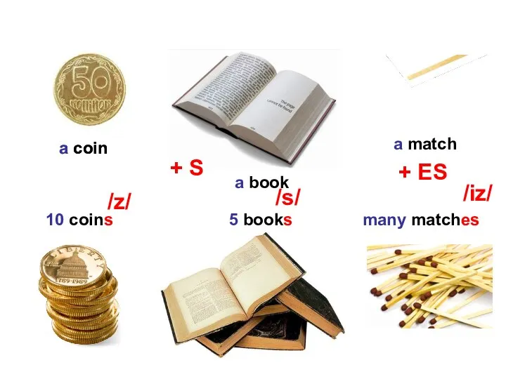 a coin a coin a book a match 10 coins 5 books