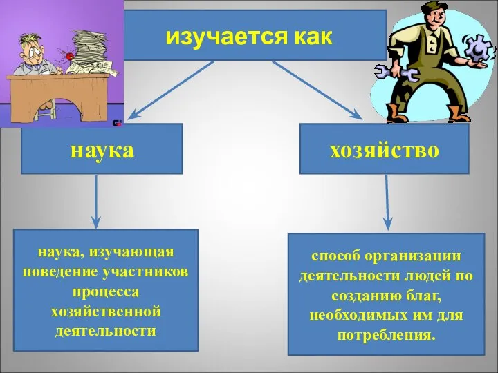 изучается как наука наука, изучающая поведение участников процесса хозяйственной деятельности хозяйство способ