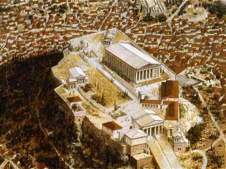 Храмы Акрополя Парфенон Эрехтейон Статуя Афины Как и другие сооружения древних греков,