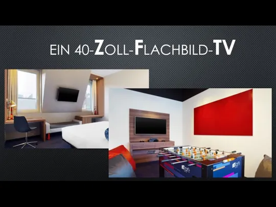 EIN 40-ZOLL-FLACHBILD-TV