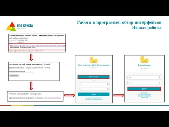 Работа в программе: обзор интерфейсов Начало работы