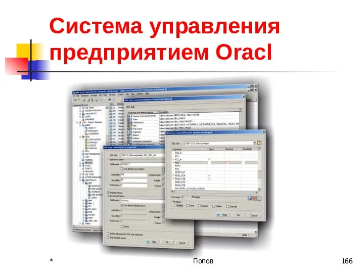 Система управления предприятием Oracl * Попов