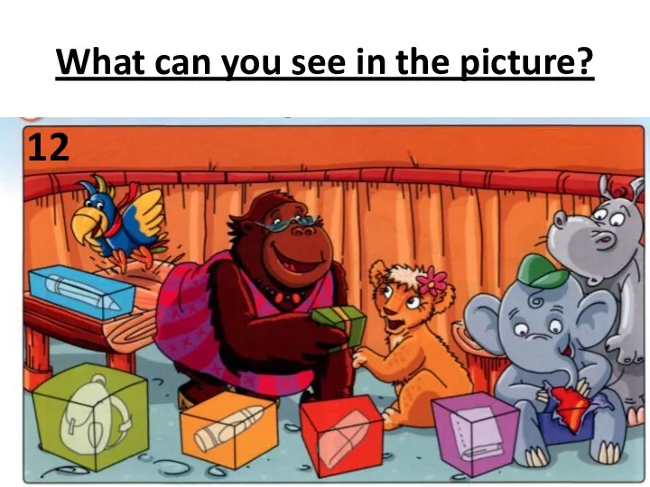 What can you see in the picture? 12