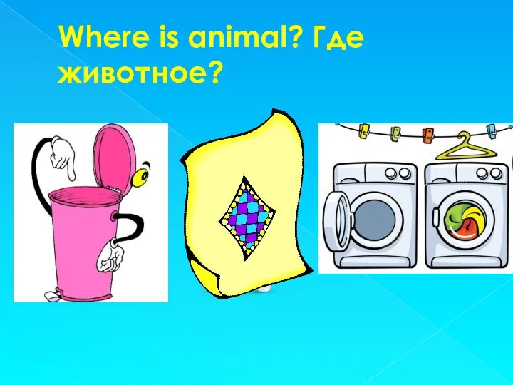 Where is animal? Где животное?