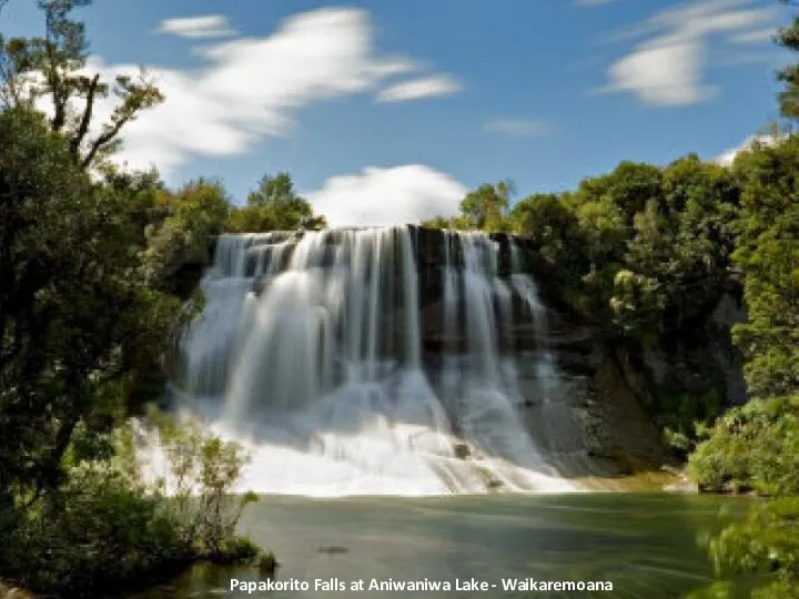 Papakorito Falls at Aniwaniwa Lake - Waikaremoana