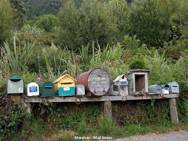 Marahau - Mail boxes