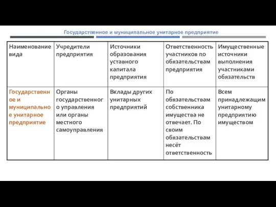 Государственное и муниципальное унитарное предприятие