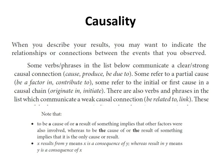 Causality