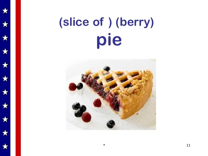 (slice of ) (berry) pie