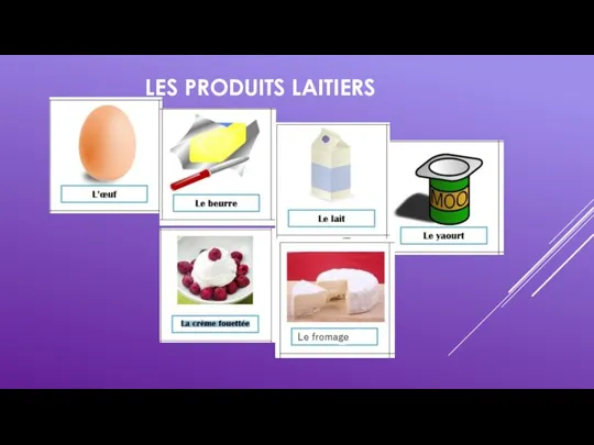 LES PRODUITS LAITIERS