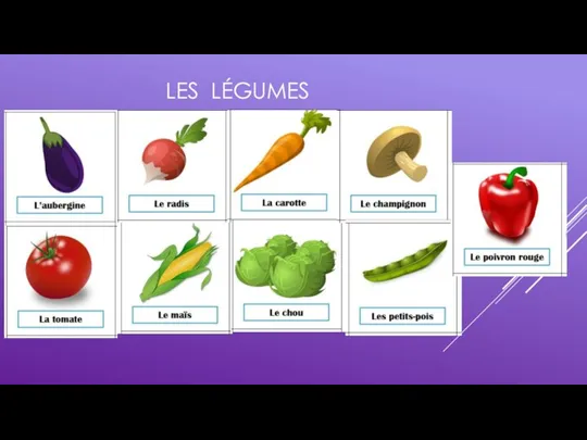 LES LÉGUMES