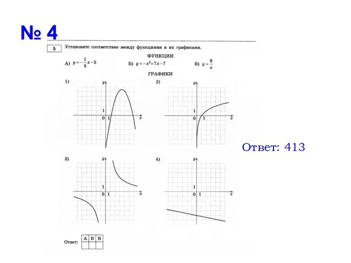 Ответ: 413 № 4