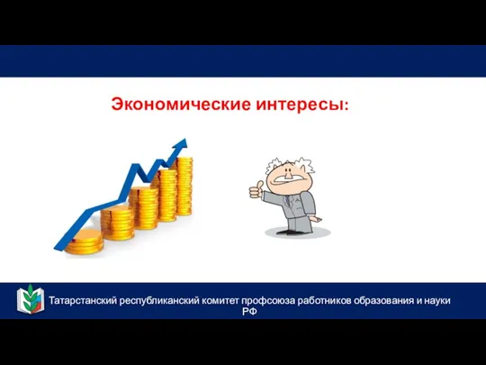 Татарстанский республиканский комитет профсоюза работников образования и науки РФ Экономические интересы: