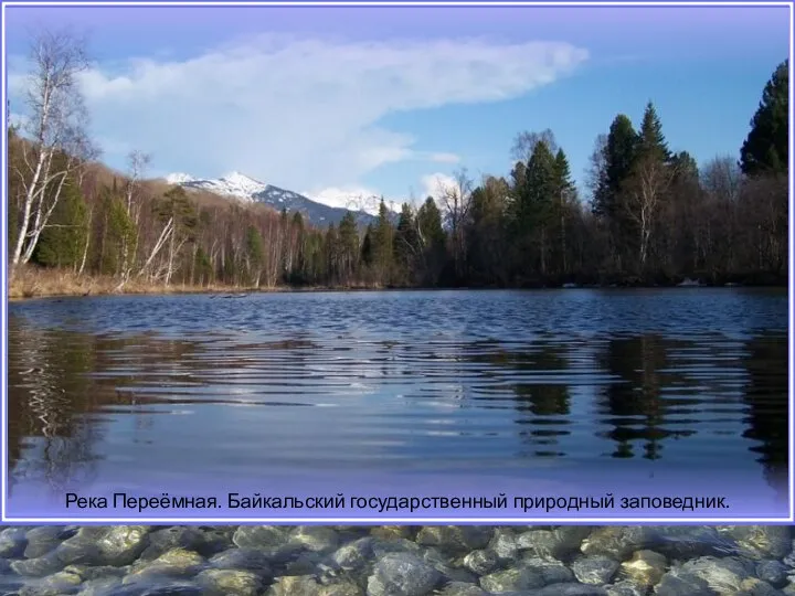 Река Переёмная. Байкальский государственный природный заповедник.