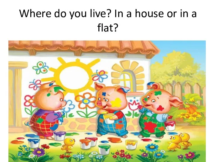 Where do you live? In a house or in a flat?