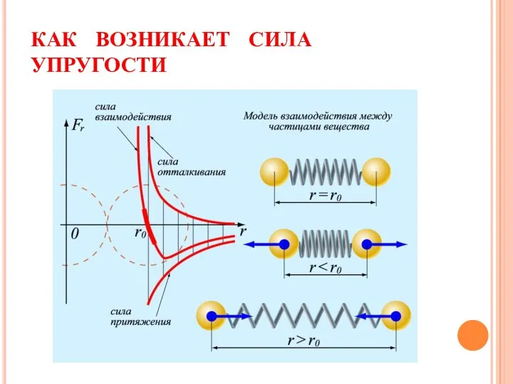 КАК ВОЗНИКАЕТ СИЛА УПРУГОСТИ