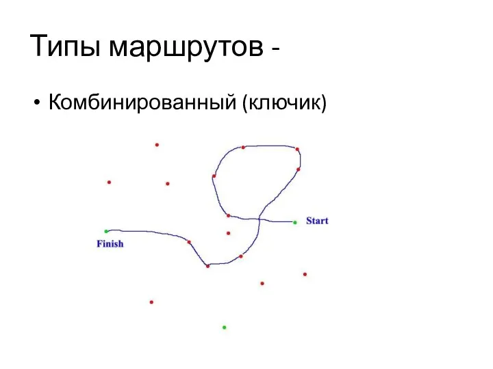 Типы маршрутов - Комбинированный (ключик)