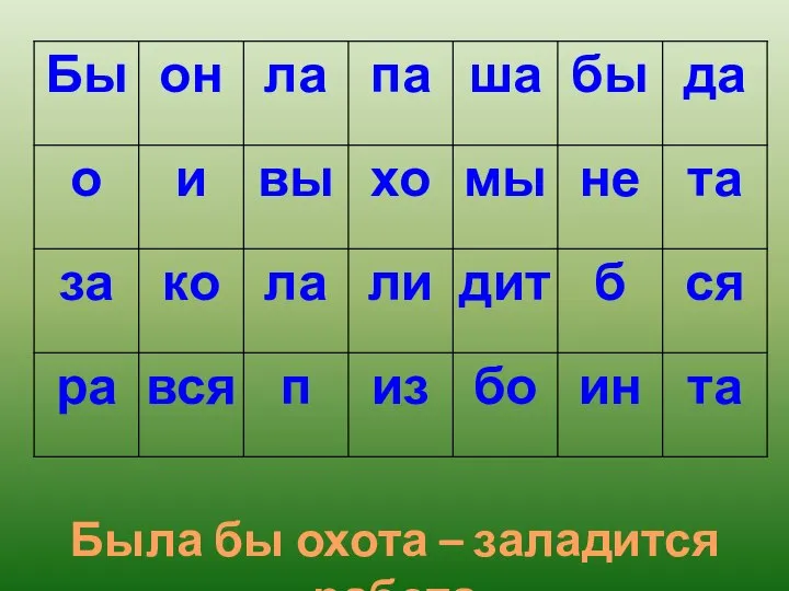 Была бы охота – заладится работа