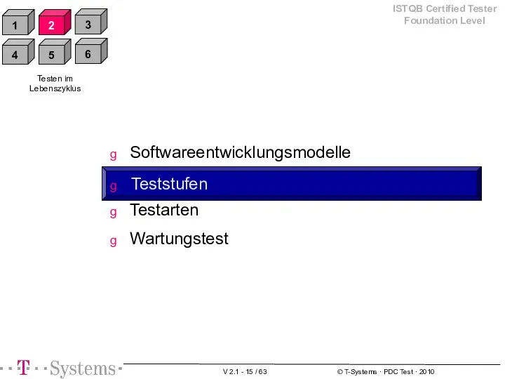 Teststufen